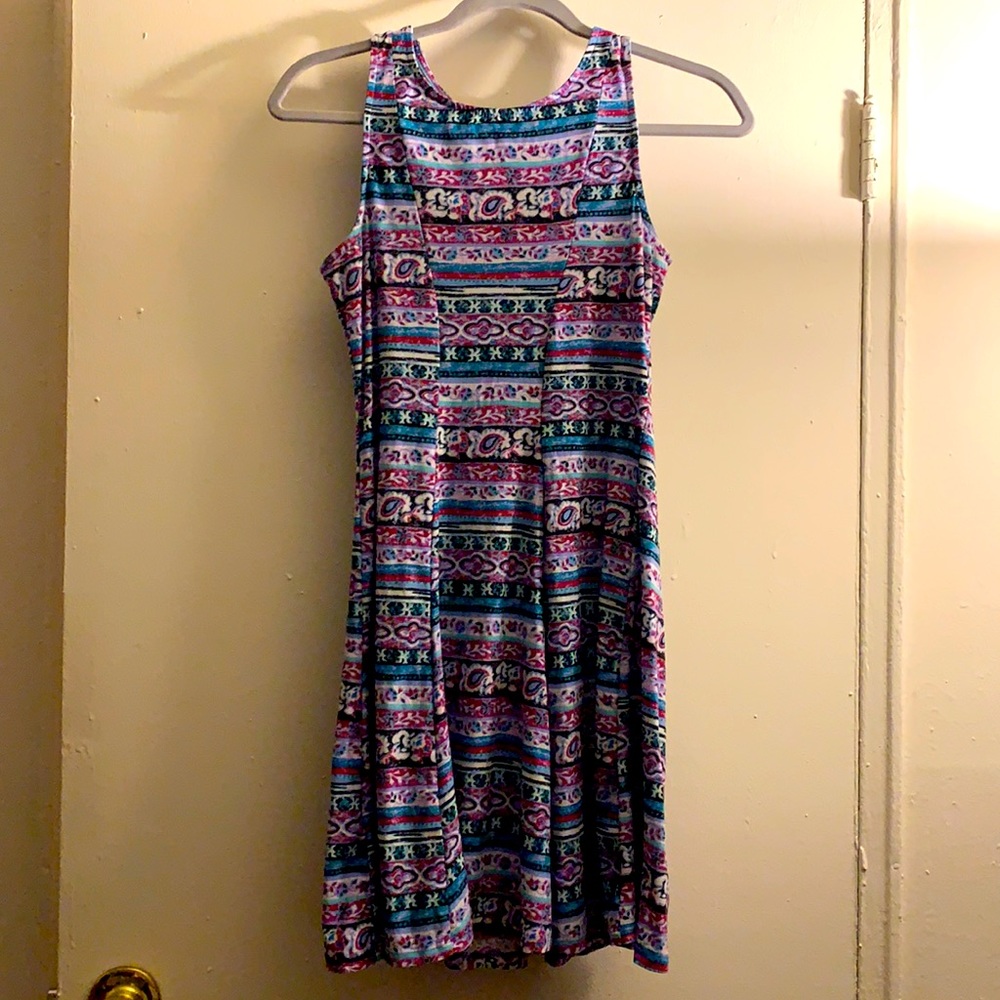 Mudd print dress, size medium